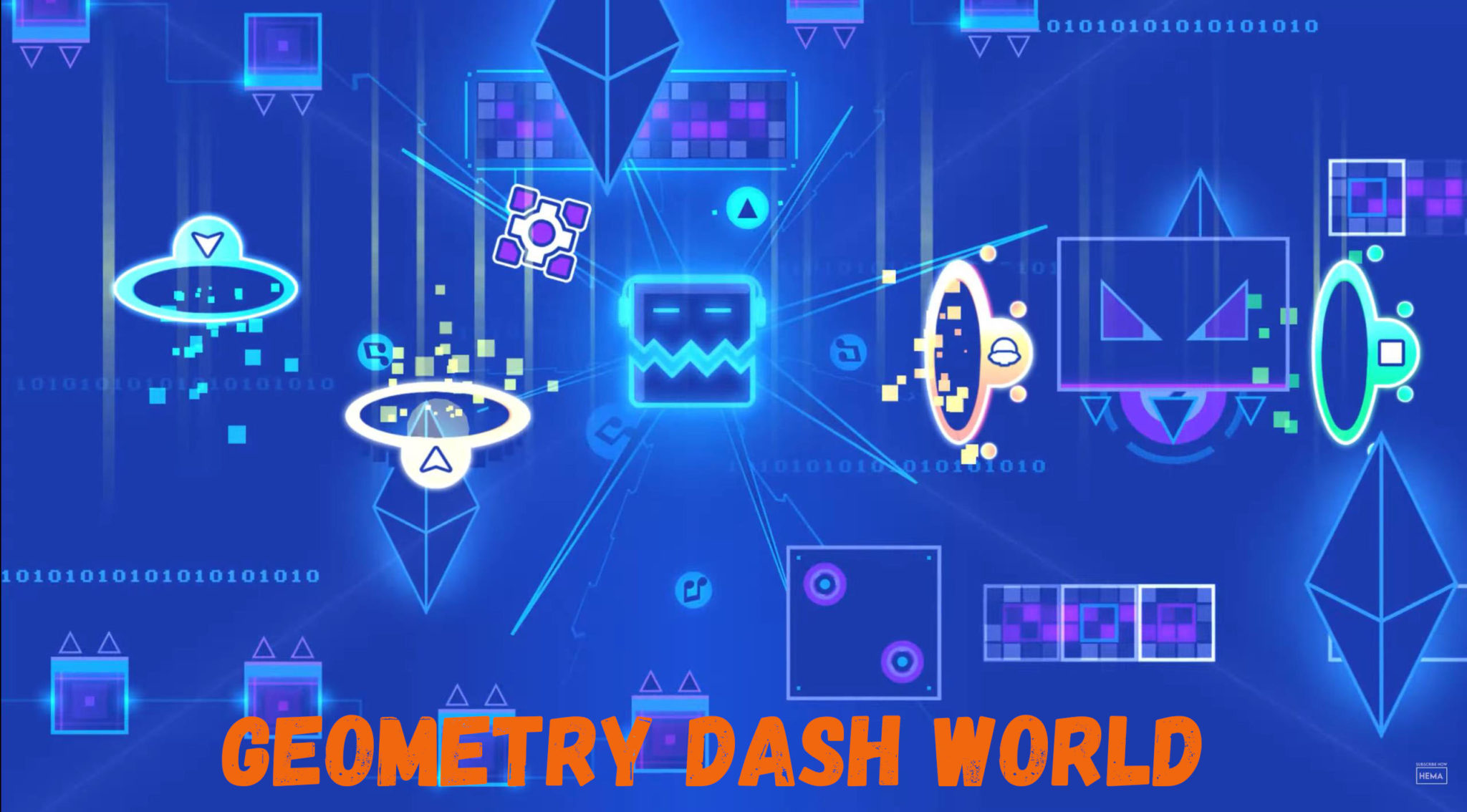Карта миров в Geometry Dash World